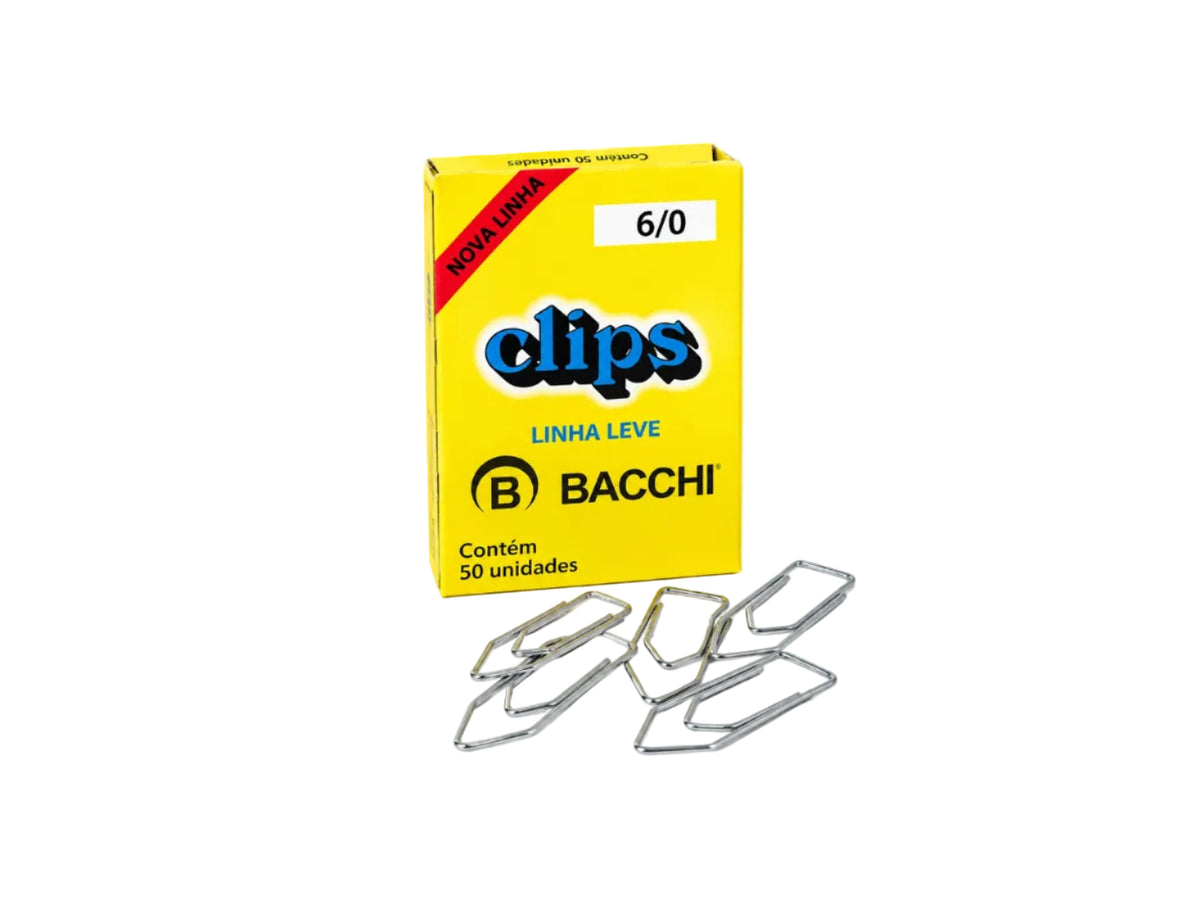 CLIPS BACCHI GALVANIZADO N 6/0 C/50