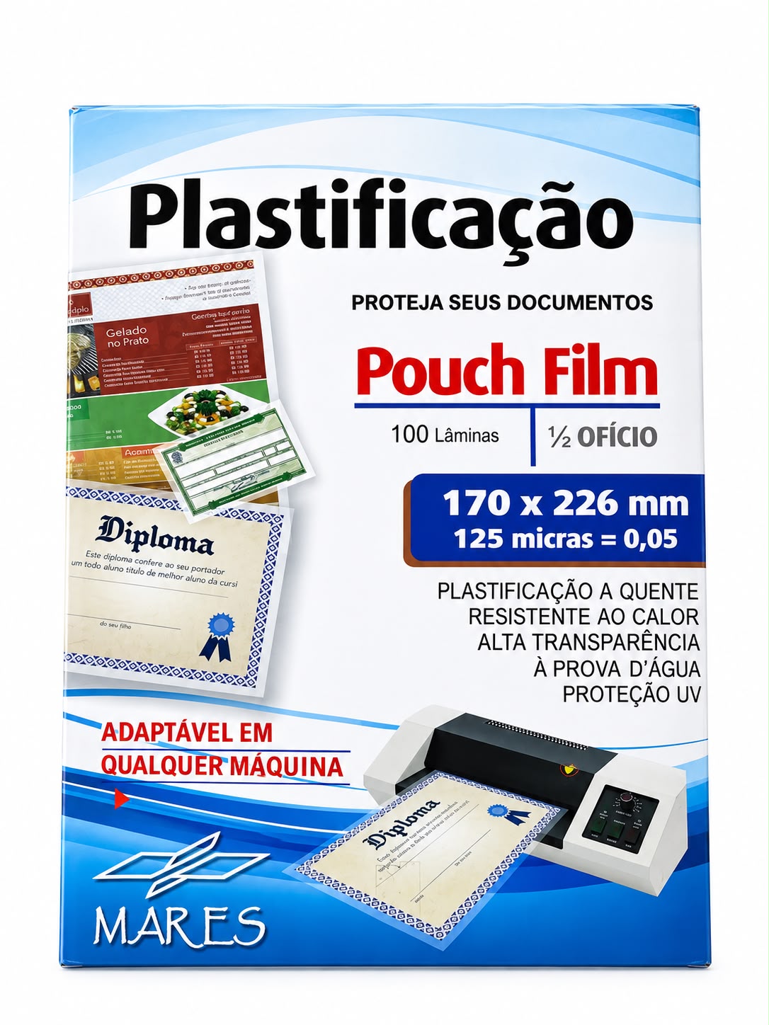 POLASEL MEIO OFICIO 170X226 0,05 PCT C/100
